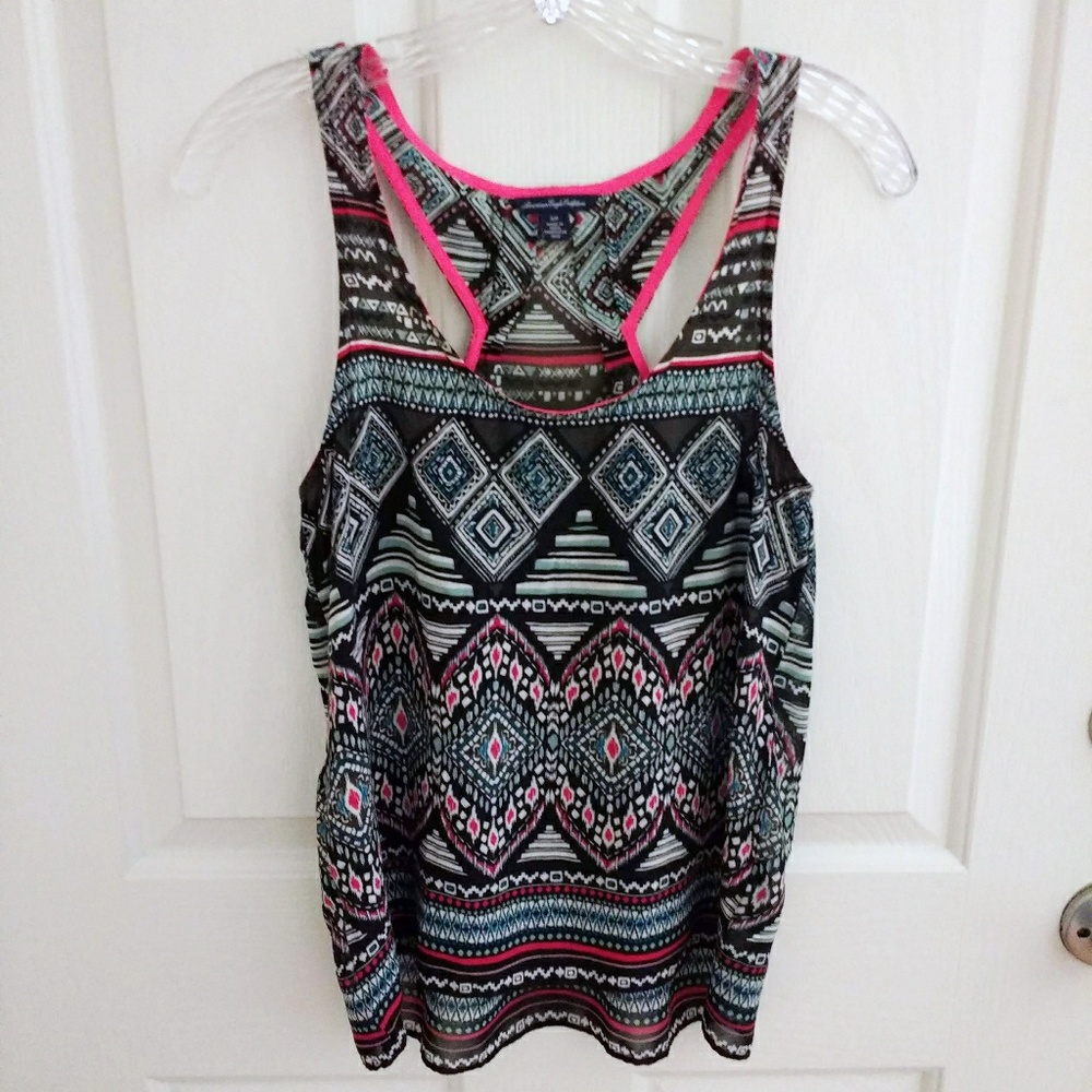 DONATING 8/1 Tribal print racerback tank top Sm